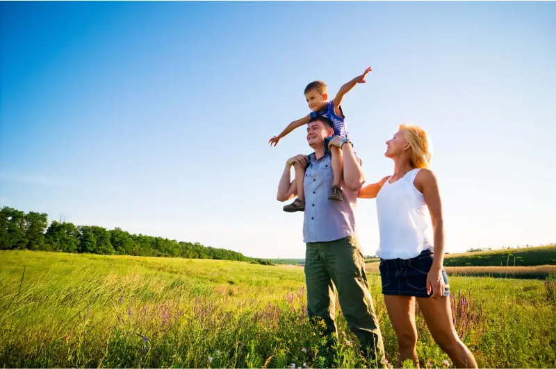 vacaciones en familia Como salir en familia y sentirse en calma. Vacaciones ecológicas