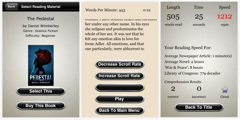 Aplicacion Speed Reading Trainer Aplicacion Speed Reading Trainer