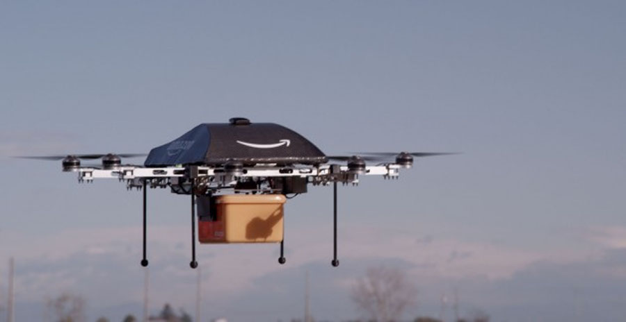 FreeGreatPicture.com 48569 amazon drones wont replace the mailman or fedex woman any time soon