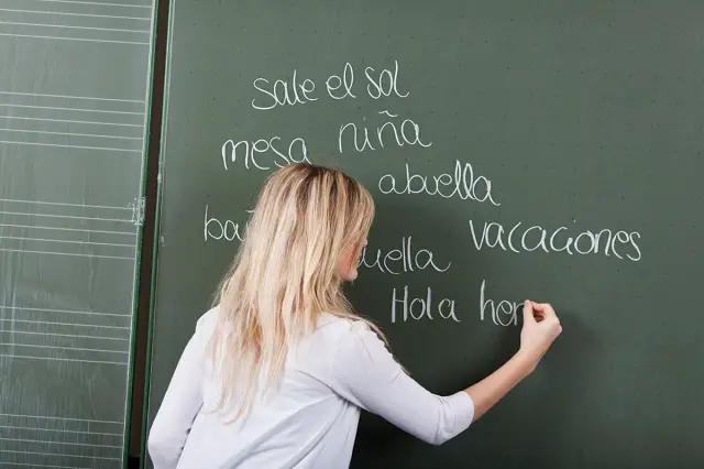 photodune 5248817 teenage girl writing words on blackboard m