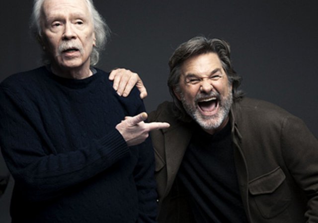 John Carpenter con su gran amigo y actor preferido, Kurt Russell