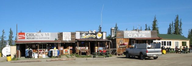 Las ciudades con los nombres más graciosos 9 Chicken, Alaska
