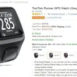 4. TomTom Runner GPS Watch 99.99