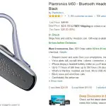 6. Plantronics M50 – Bluetooth Headset 24.99