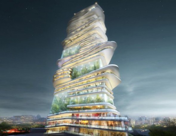 Ciudades Verticales: Torres que elevan la densidad urbana a los cielos 1 Endless City tiene un núcleo hueco