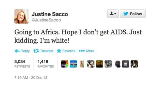 El desafortunado tweet de Justine Secco