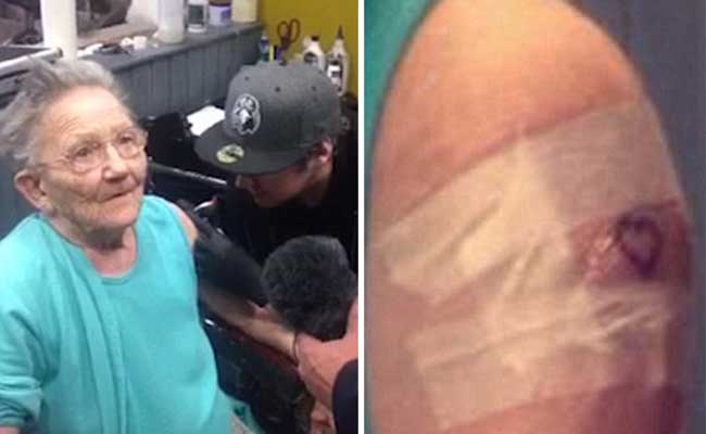 Video La abuelita de 79 años que se hizo su primer tatuaje
