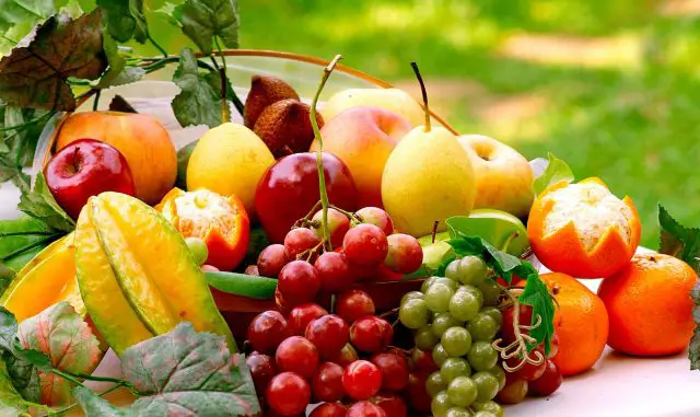 colesterol frutas