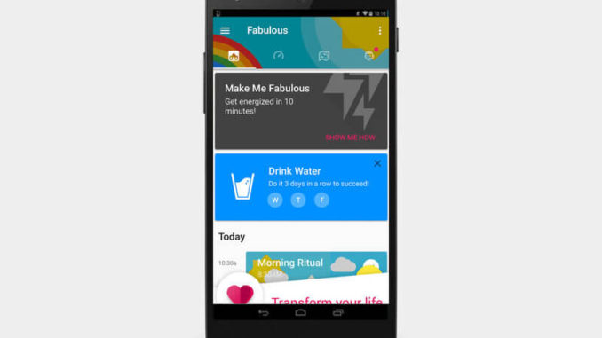 Fabulous: entrenador personal gratuito para Android Fabulous: entrenador personal gratuito para Android