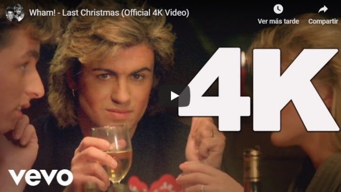 Last Christmas de Wham remasterizada en 4K