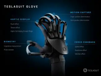Teslasuit Glove. Sentir objetos virtuales