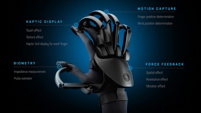 Teslasuit Glove. Sentir objetos virtuales